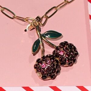 Locket Necklace Cherries 🍒